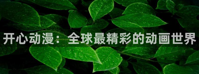 动漫里番资源：开心动漫：全球最精彩的动画世界